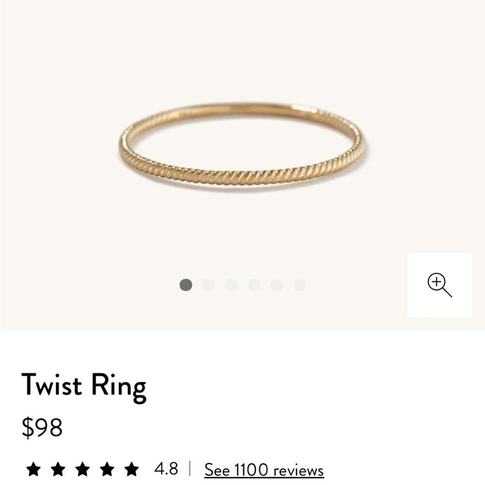 MEJURI twist stacker ring